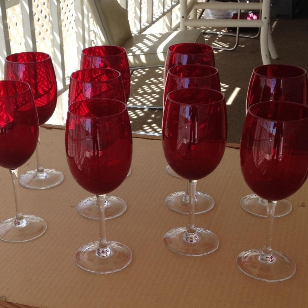 8-1/4"h "Ten Piece"Wine Glass Set 14 oz Perfect